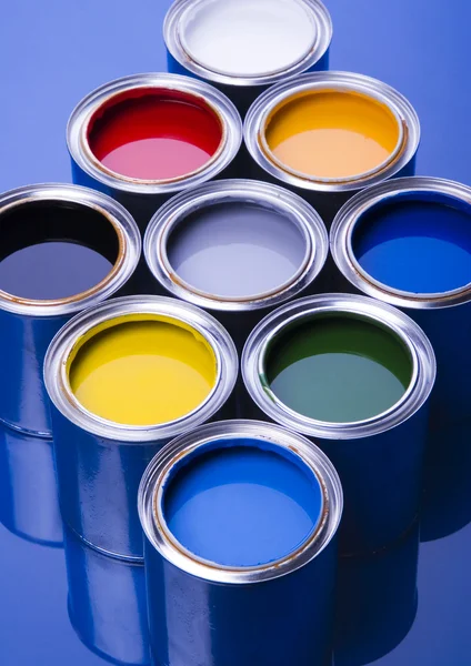 Cans of paint — Stock Photo, Image