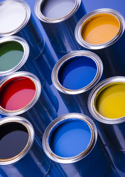 Cans of paint — Stock Photo, Image