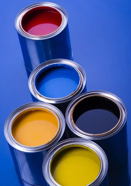 Cans of paint — Stock Photo, Image