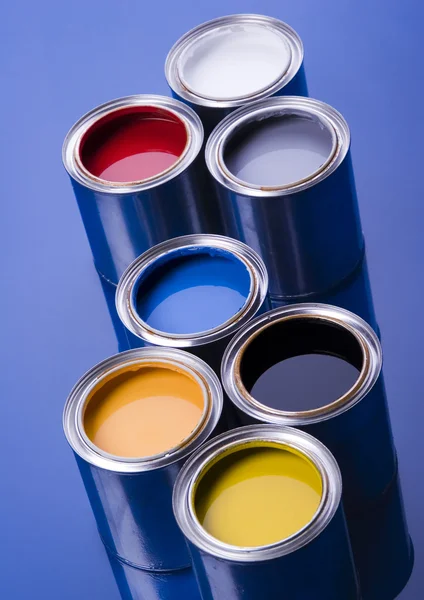 Cans of paint — Stock Photo, Image