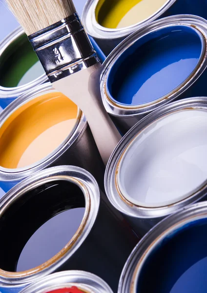 Paint and brush — Stock Photo, Image