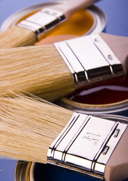 Paint and brush — Stock Photo, Image