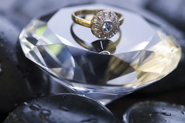 Prsten na diamond — Stock fotografie