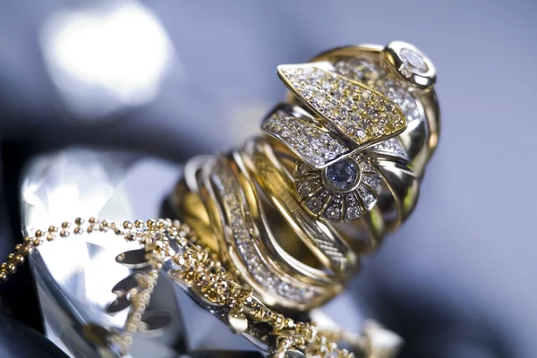 -Drágakövek - gyémánt gyűrűk Jogdíjmentes Stock Fotók