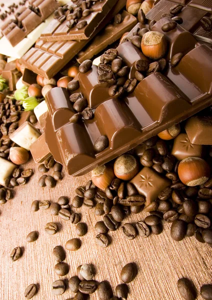 Chocolate y café — Foto de Stock