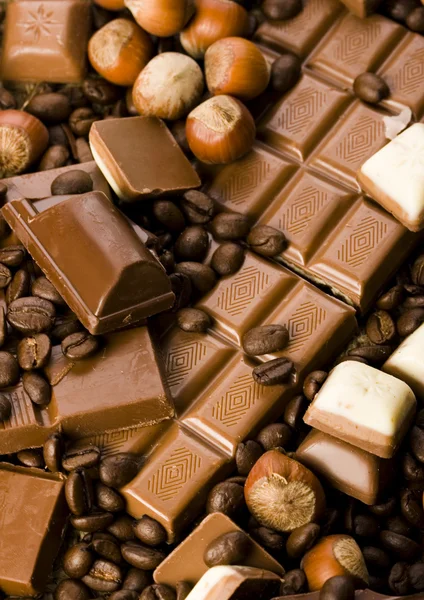 Chocolade & koffie — Stockfoto