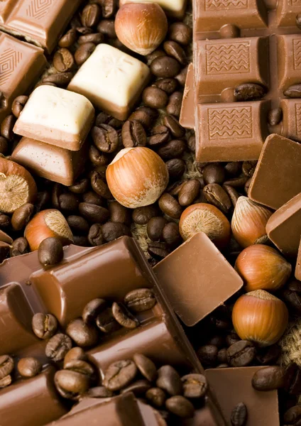 Chocolade & koffie — Stockfoto