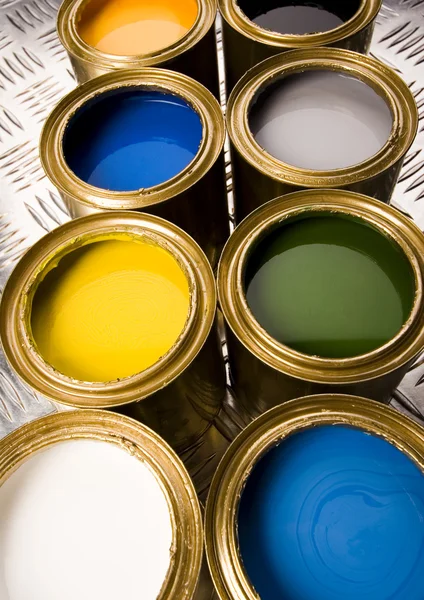 Multi-colored paint — Stock Photo, Image