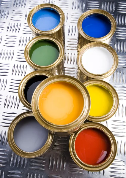 Tinta multicolorida — Fotografia de Stock