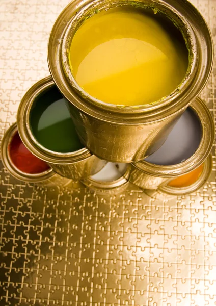 Multi-colored paint — Stock Photo, Image