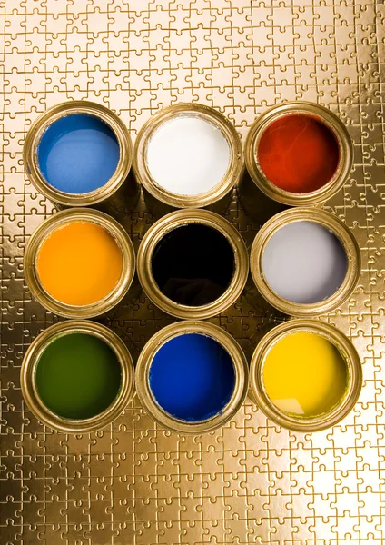 Multi-barevný nátěr — Stock fotografie