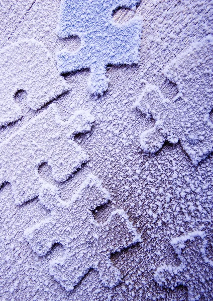 Ice jigsaws — Stock Photo, Image