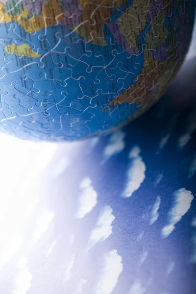 Puzzle globo — Foto Stock