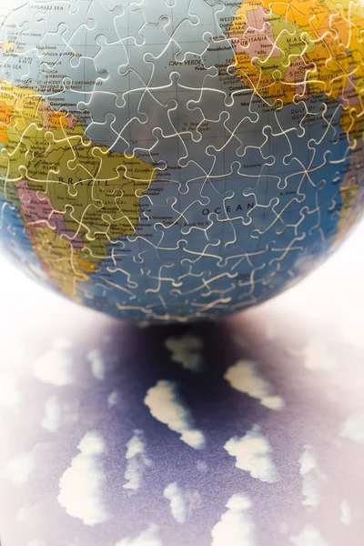 Puzzle globo — Foto Stock