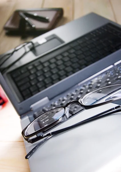 Glasses & Laptop — Stock Photo, Image