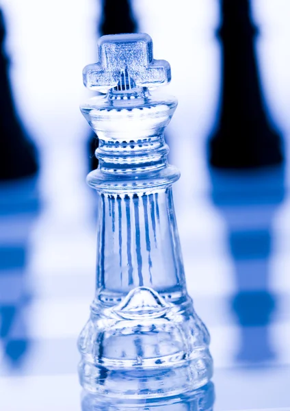 Glass chess — Stock Photo, Image