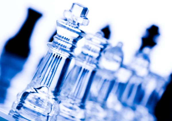 Glass chess — Stock Photo, Image