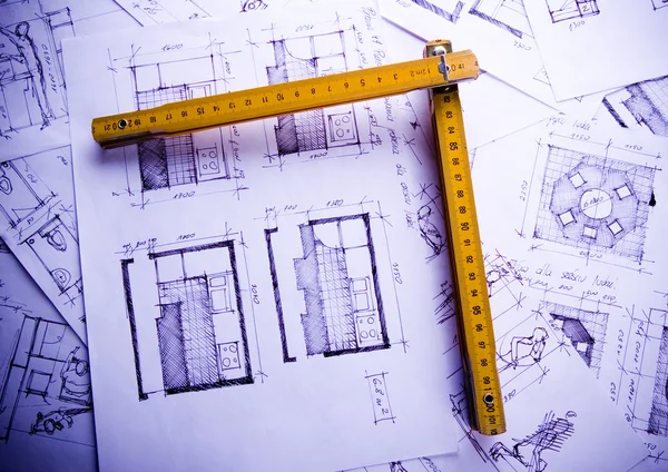 Plan de arquitectura — Foto de Stock