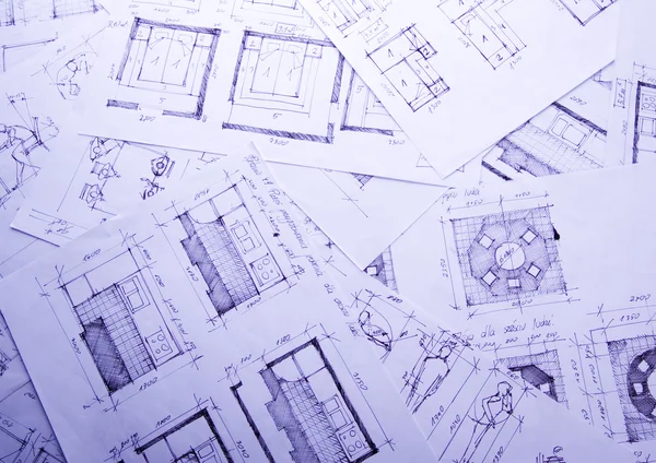 Ev plan taslakları — Stok fotoğraf