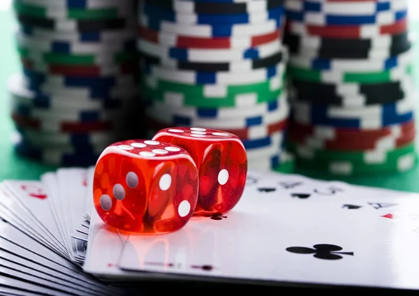 Poker e Casino — Fotografia de Stock