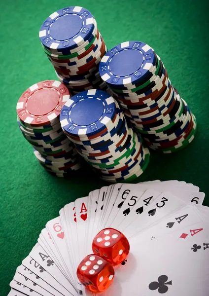 Poker ve Casino — Stok fotoğraf