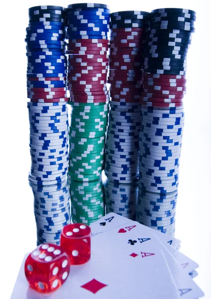 Casinofiches — Stockfoto
