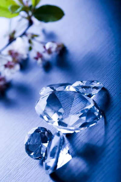 自然な宝石 - ダイヤモンド — ストック写真
