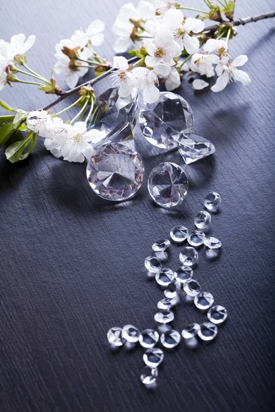 Природні jewel - алмаз — стокове фото