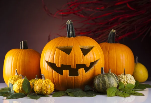 Halloween pumpa, skrämmande jack — Stockfoto