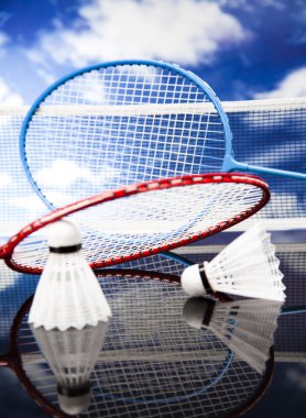 Badminton Raket üzerinde raketle