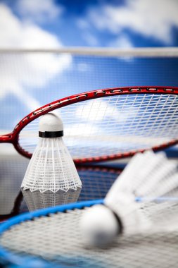 Badminton Raket üzerinde raketle