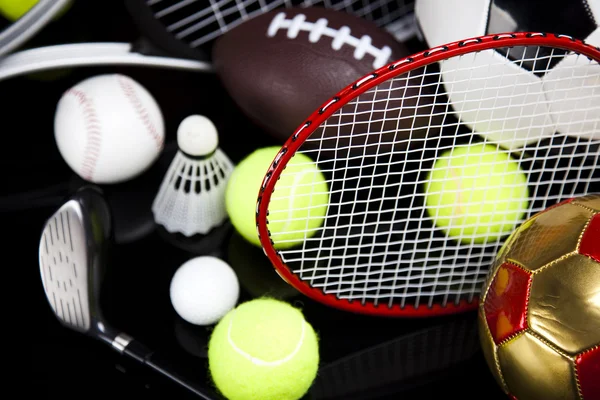 Sport equipment and balls — Stock Photo, Image