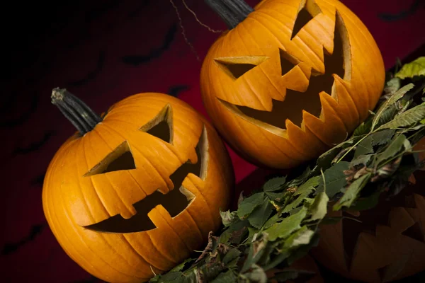 Calabaza de Halloween, Jack de miedo —  Fotos de Stock