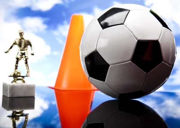 Figura & balón de fútbol —  Fotos de Stock