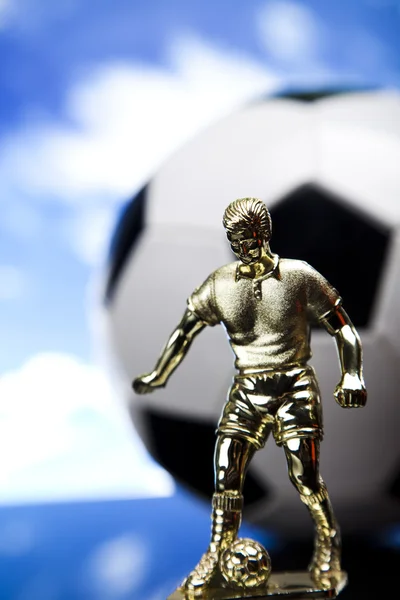 Figura & balón de fútbol —  Fotos de Stock