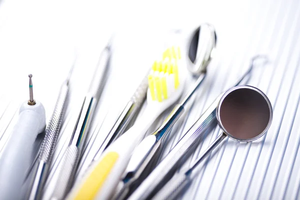 Vybavení zubař, stomatologie — Stock fotografie