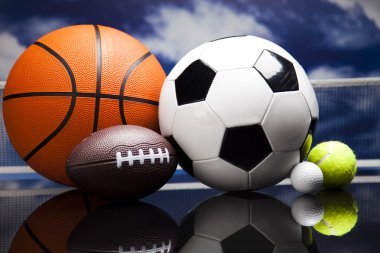 spor top, toplar ve malzeme