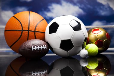spor top, toplar ve malzeme
