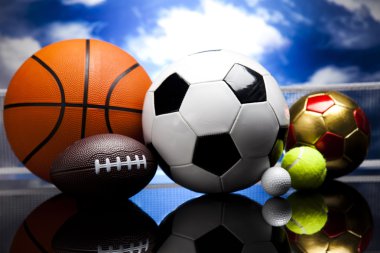 spor top, toplar ve malzeme