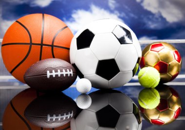 spor top, toplar ve malzeme