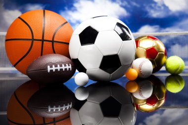 spor top, toplar ve malzeme