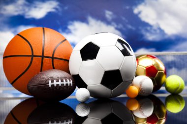 spor top, toplar ve malzeme