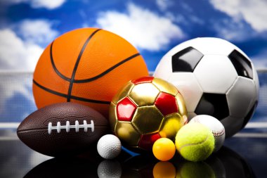 spor top, toplar ve malzeme