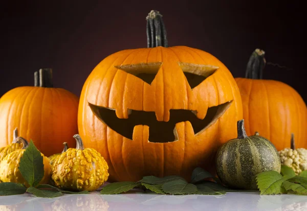 Zucca di Halloween, Jack spaventoso — Foto Stock