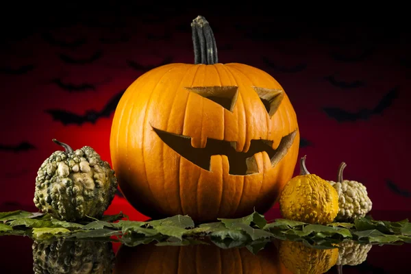 Zucca faccia divertente, Halloween — Foto Stock