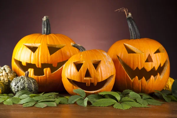 Zucca di Halloween, Jack spaventoso — Foto Stock