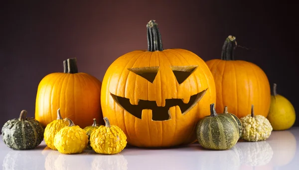 Halloween dynia, straszny Jacka — Zdjęcie stockowe