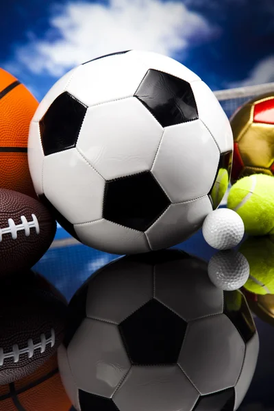 Sports balls, a lot of balls and stuff — Stock Photo, Image