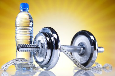 şişe su ve fitness