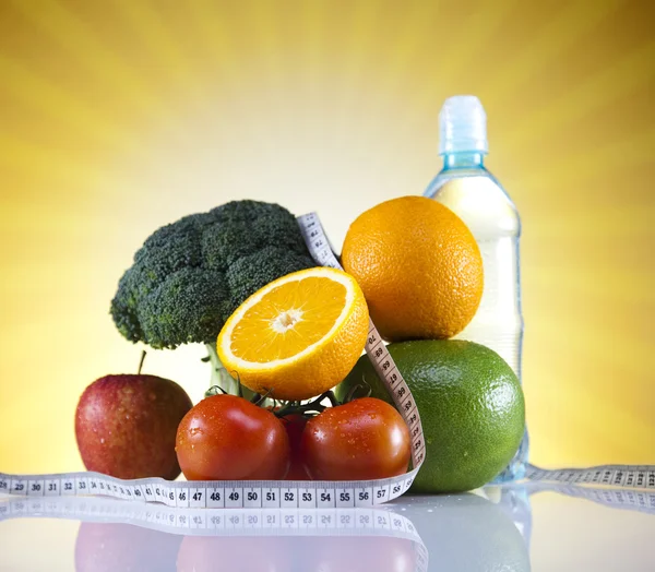 Vitamine en fitness dieet, plantaardige — Stockfoto